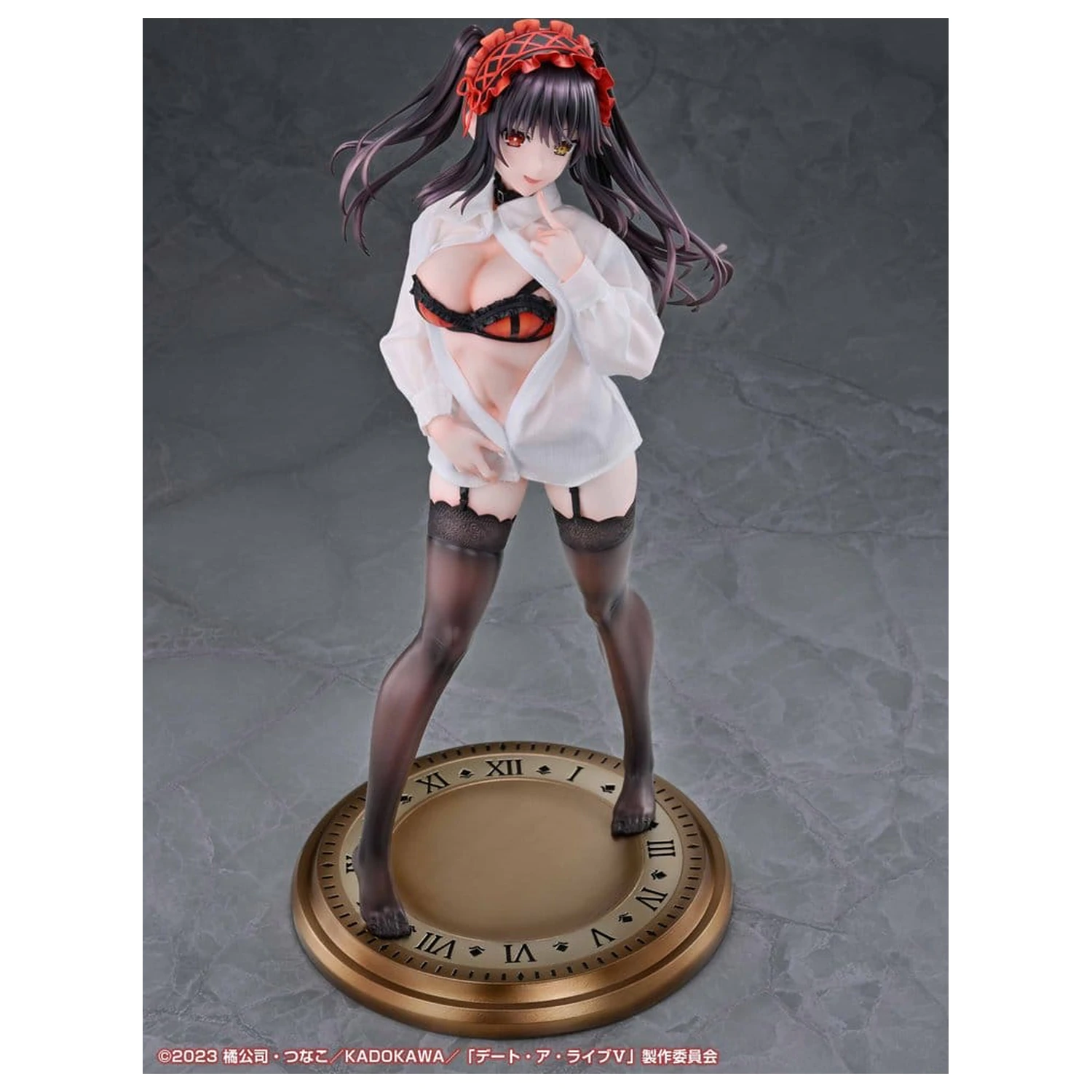 Date A Live V Re:Dress PVC Figure 1/4 Kurumi Tokisaki Dress shirt Ver. 40 cm product photo