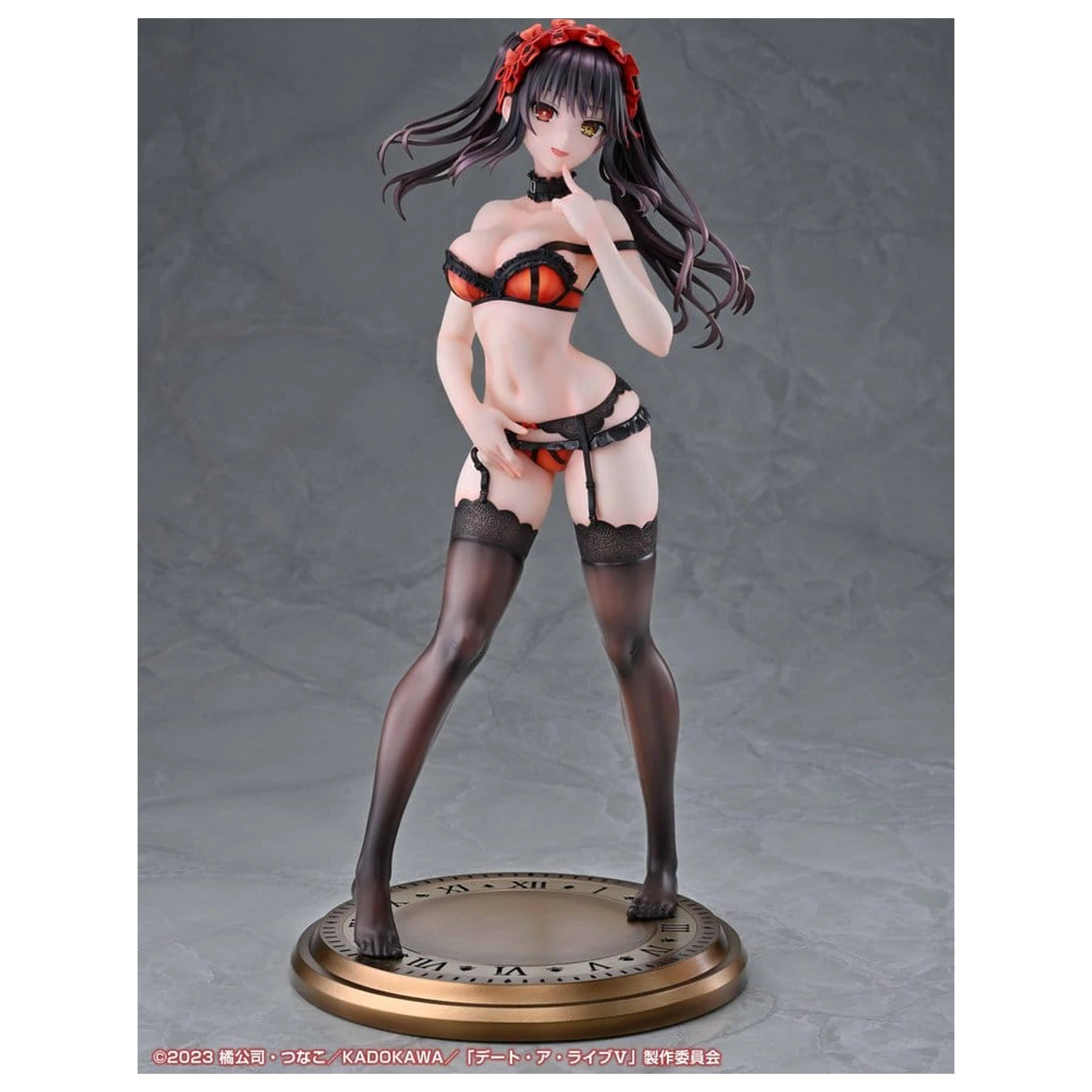 Date A Live V Re:Dress PVC Figure 1/4 Kurumi Tokisaki Dress shirt Ver. 40 cm product photo