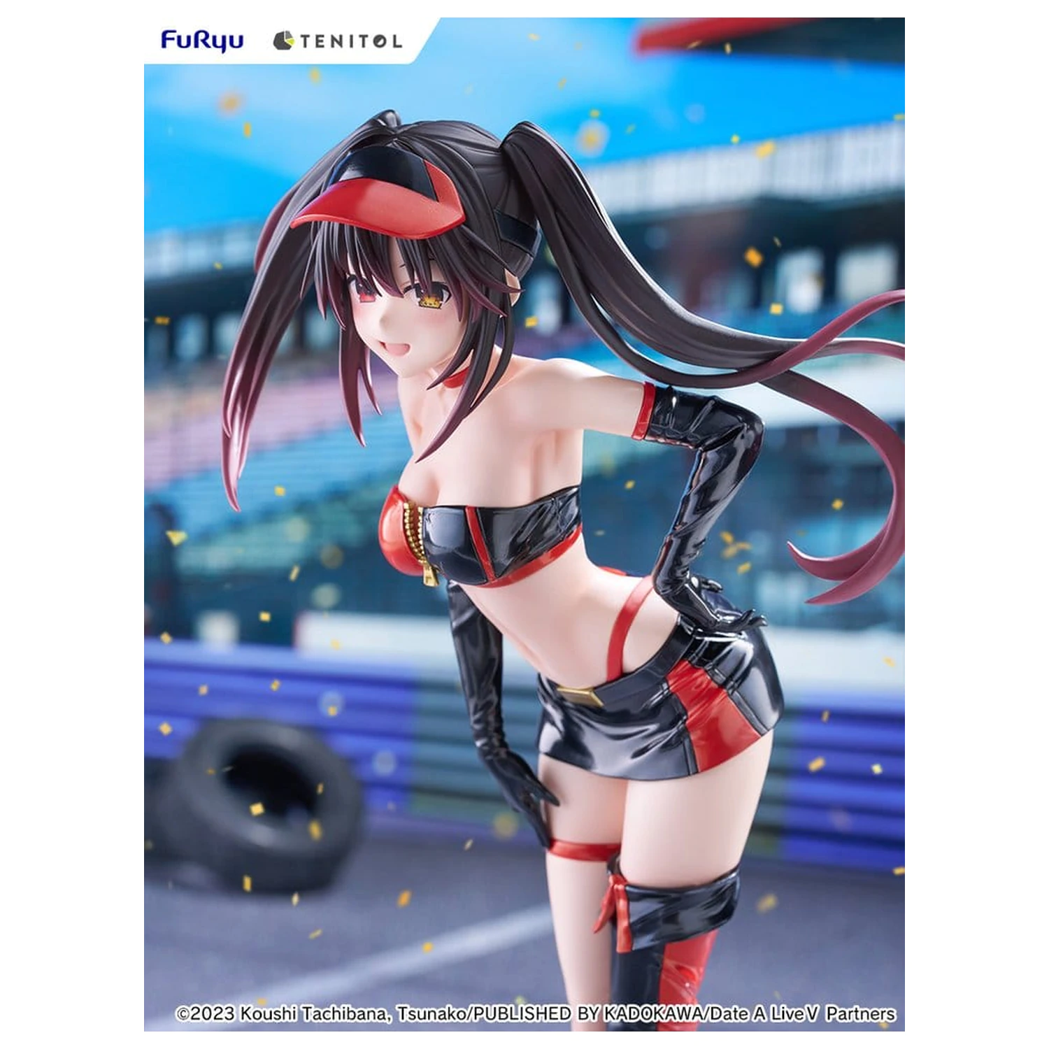 Date A Live V Tenitol Tall PVC Figure Kurumi Tokisaki Race Queen Ver. 29 cm product photo