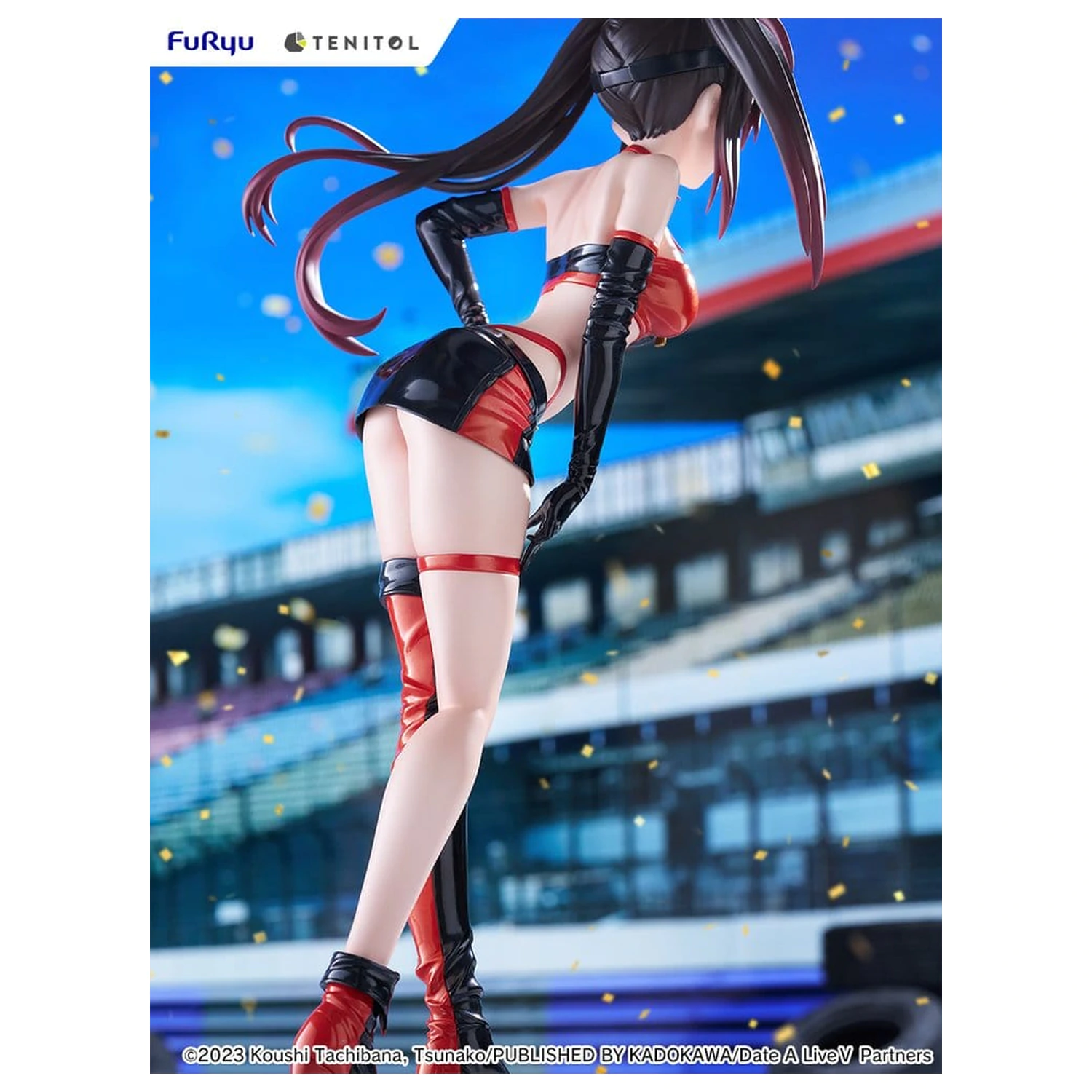 Date A Live V Tenitol Tall PVC Figure Kurumi Tokisaki Race Queen Ver. 29 cm product photo