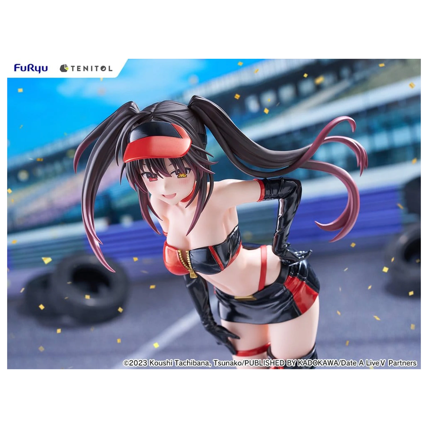 Date A Live V Tenitol Tall PVC Figure Kurumi Tokisaki Race Queen Ver. 29 cm product photo