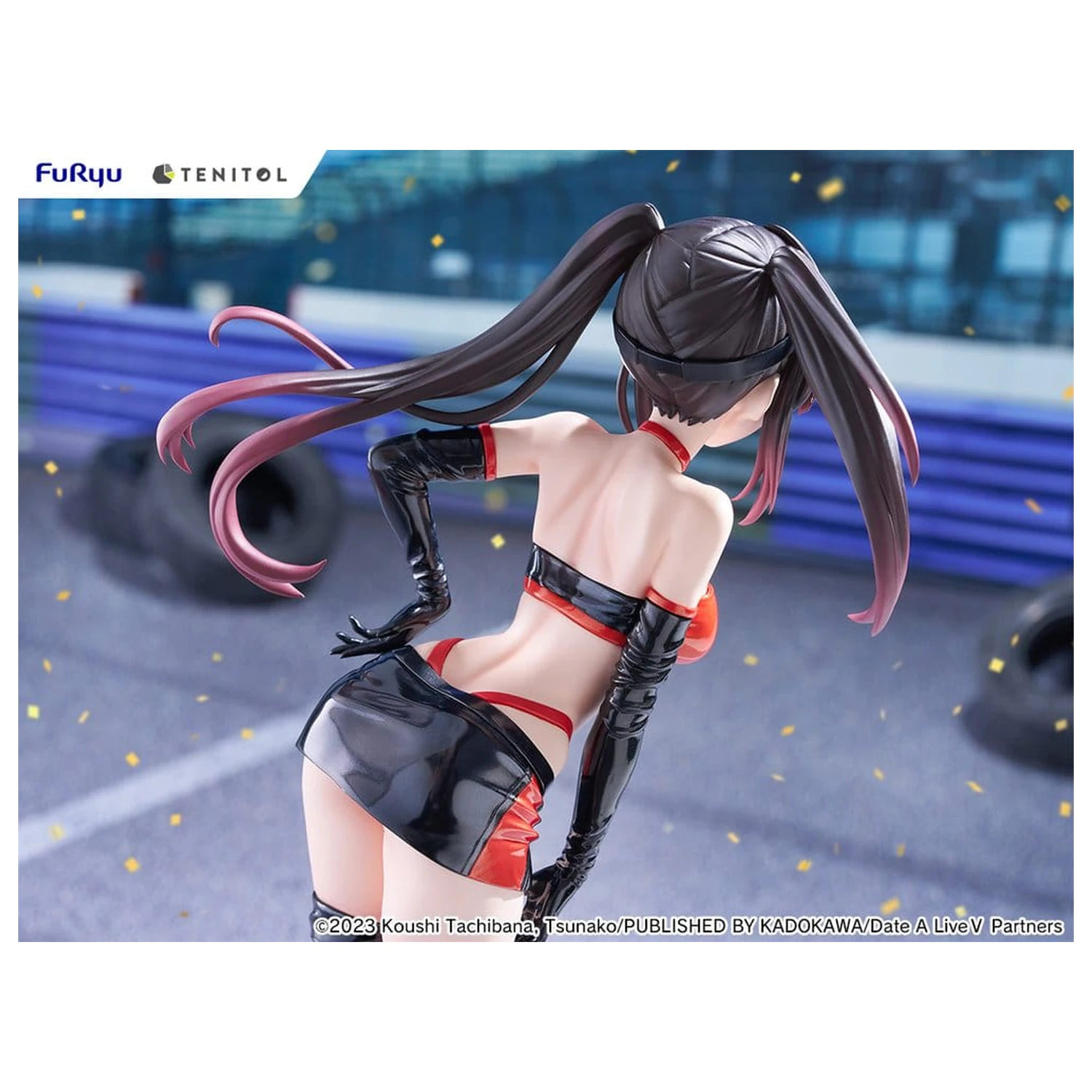 Date A Live V Tenitol Tall PVC Figure Kurumi Tokisaki Race Queen Ver. 29 cm product photo