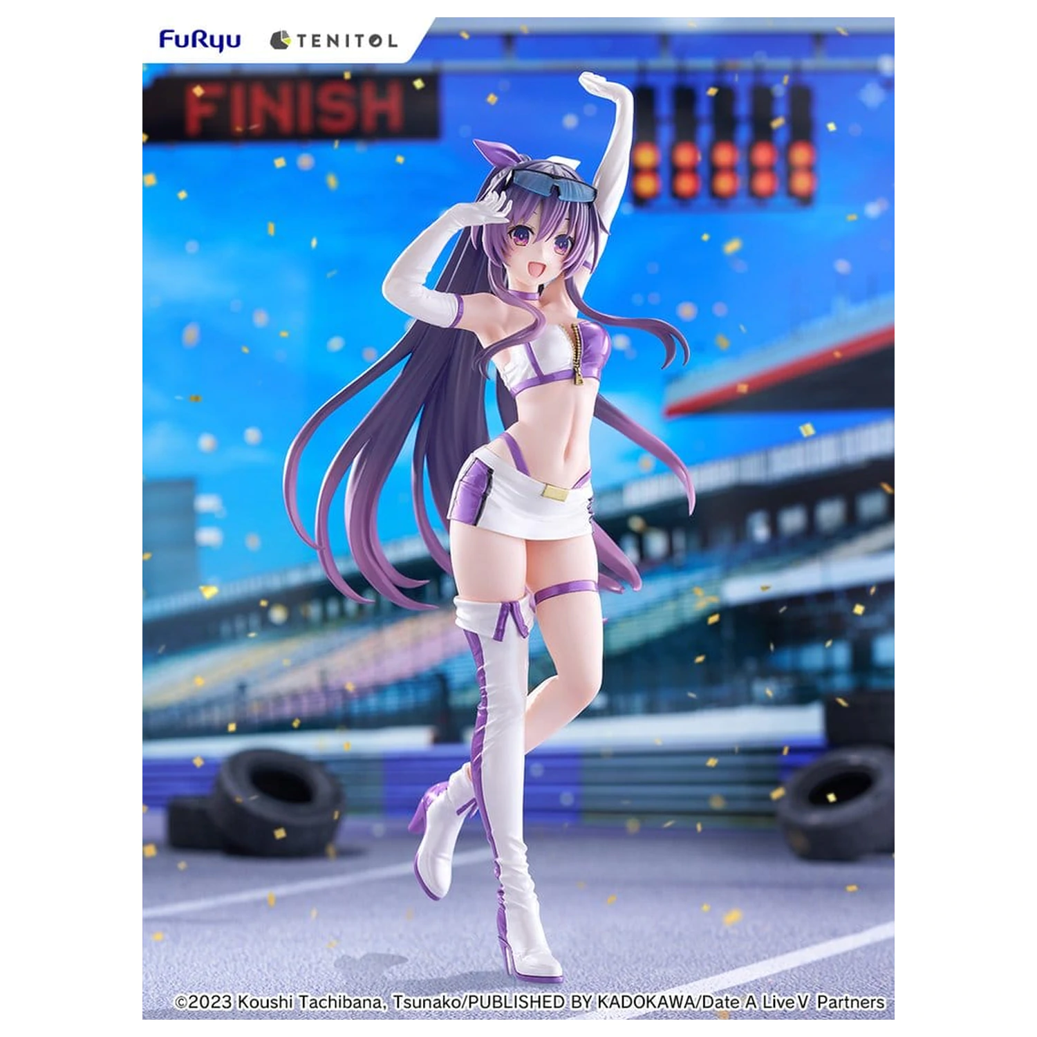 Date A Live V Tenitol Tall PVC Figure Tohka Yatogami Race Queen Ver. 30 cm product photo