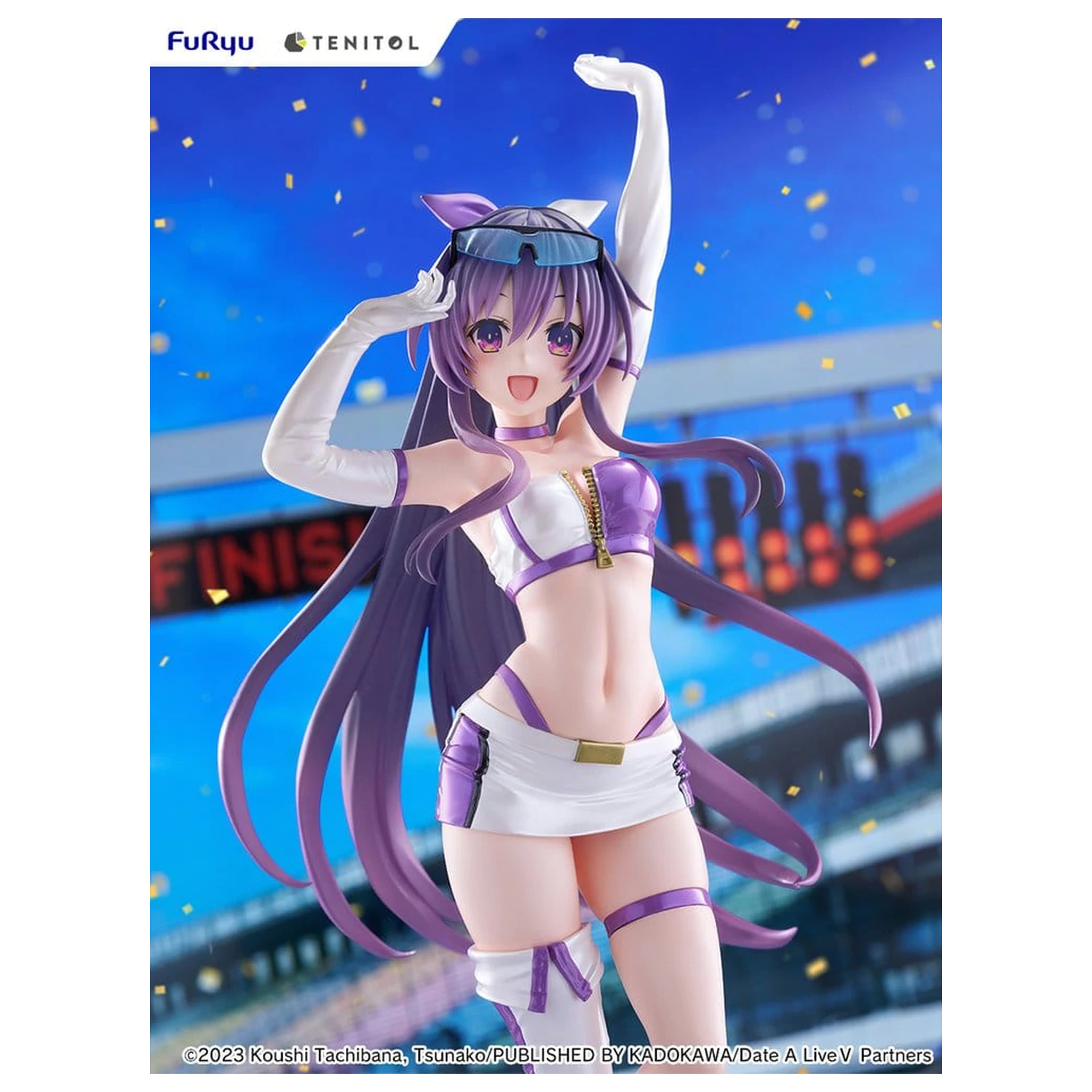 Date A Live V Tenitol Tall PVC Figure Tohka Yatogami Race Queen Ver. 30 cm product photo