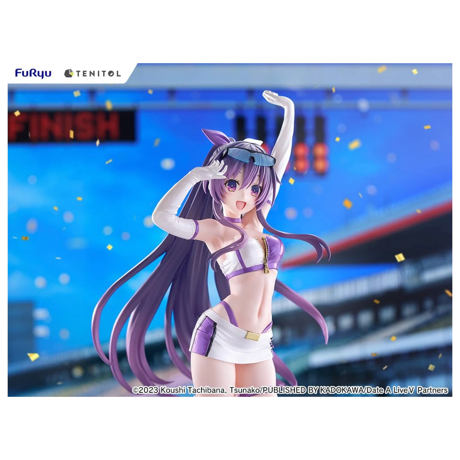Date A Live V Tenitol Tall PVC Figure Tohka Yatogami Race Queen Ver. 30 cm product photo