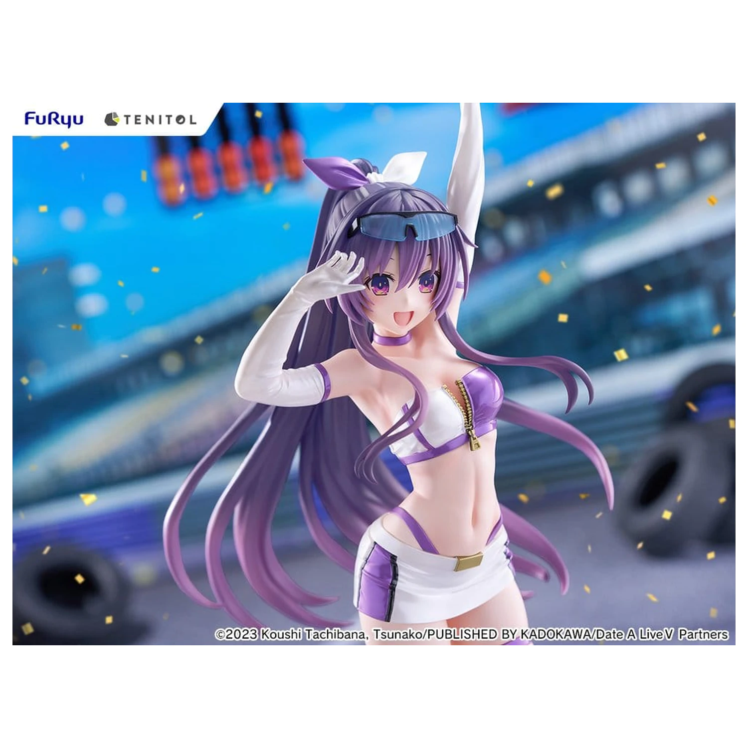 Date A Live V Tenitol Tall PVC Figure Tohka Yatogami Race Queen Ver. 30 cm product photo