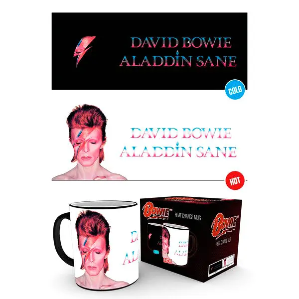 David Bowie Aladdin Sane heat change mug product photo