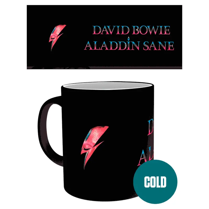 David Bowie Aladdin Sane heat change mug product photo