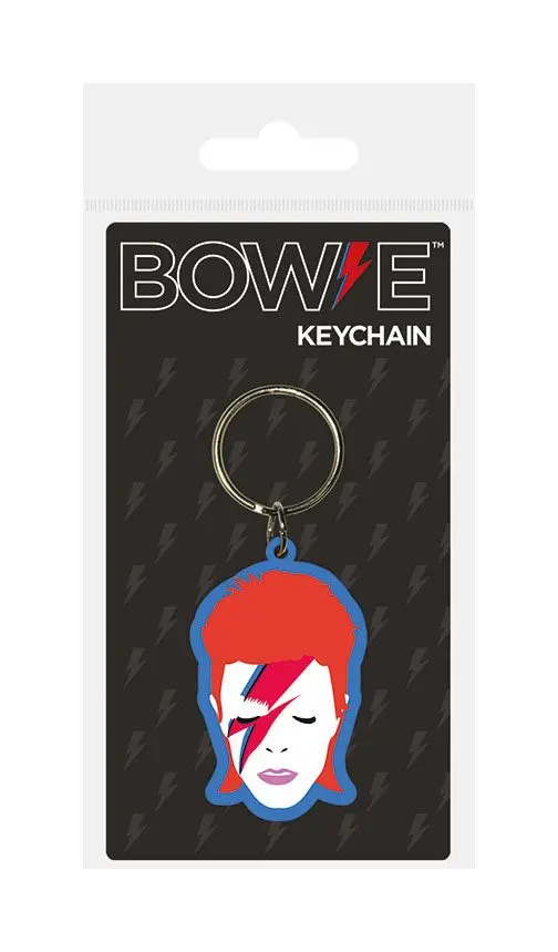 David Bowie Rubber Keychain Aladdin Sane 6 cm termékfotó