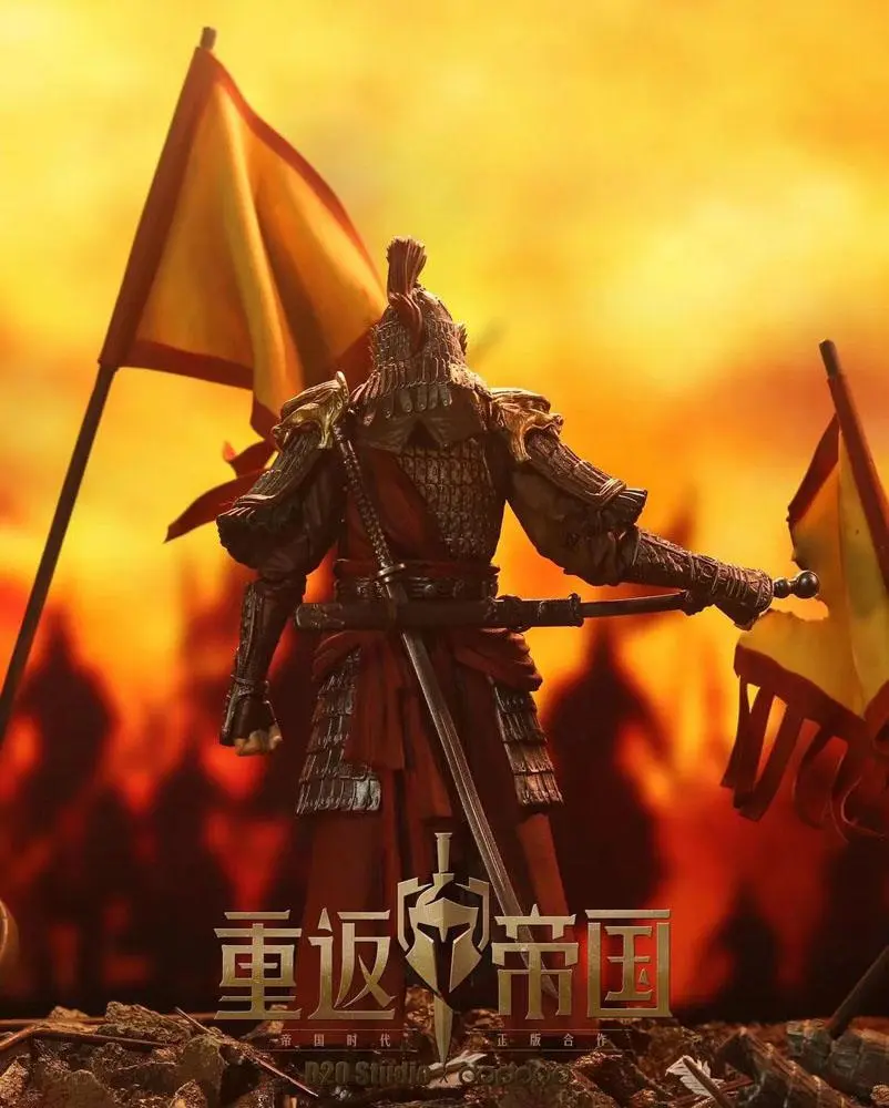 Dawn of Kingdoms Action Figure 1/12 Chinese Swordsman (Gold) 19 cm product photo