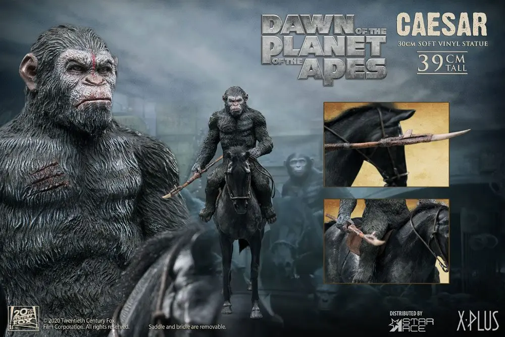 Dawn of the Planet of the Apes Soft Vinyl Statue Caesar with Spear 39 cm product photo