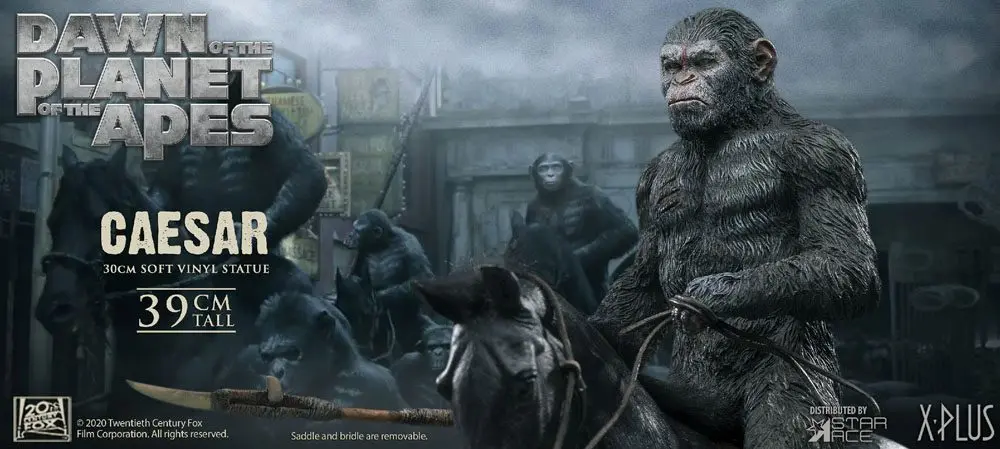 Dawn of the Planet of the Apes Soft Vinyl Statue Caesar with Spear 39 cm product photo
