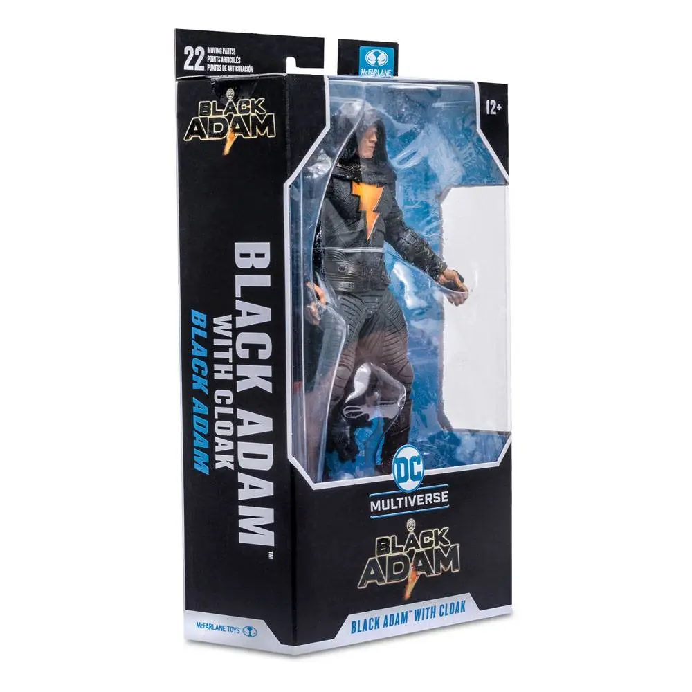DC Black Adam Movie Action Figure Black Adam with Cloak 18 cm product photo