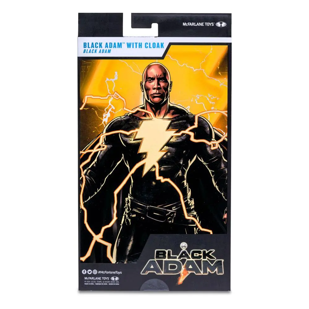 DC Black Adam Movie Action Figure Black Adam with Cloak 18 cm product photo
