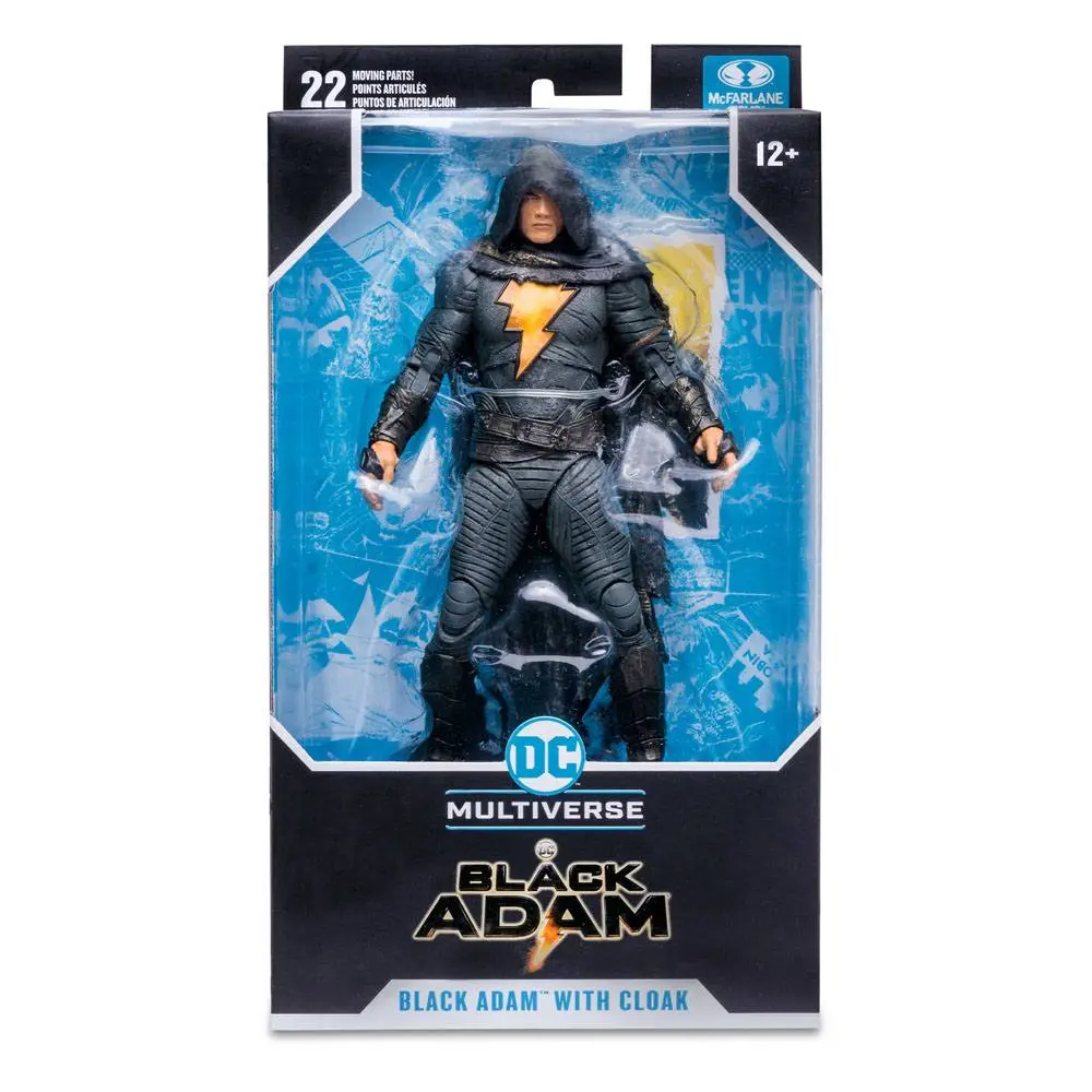 DC Black Adam Movie Action Figure Black Adam with Cloak 18 cm product photo