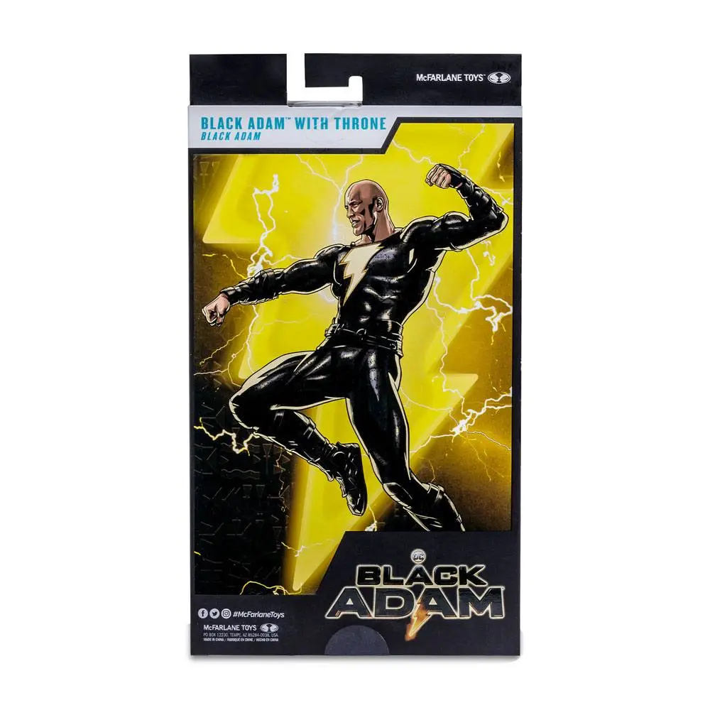 DC Black Adam Movie Action Figure Black Adam with Throne 18 cm product photo