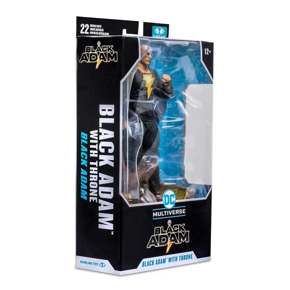 DC Black Adam Movie Action Figure Black Adam with Throne 18 cm product photo