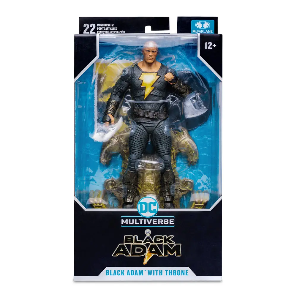 DC Black Adam Movie Action Figure Black Adam with Throne 18 cm product photo