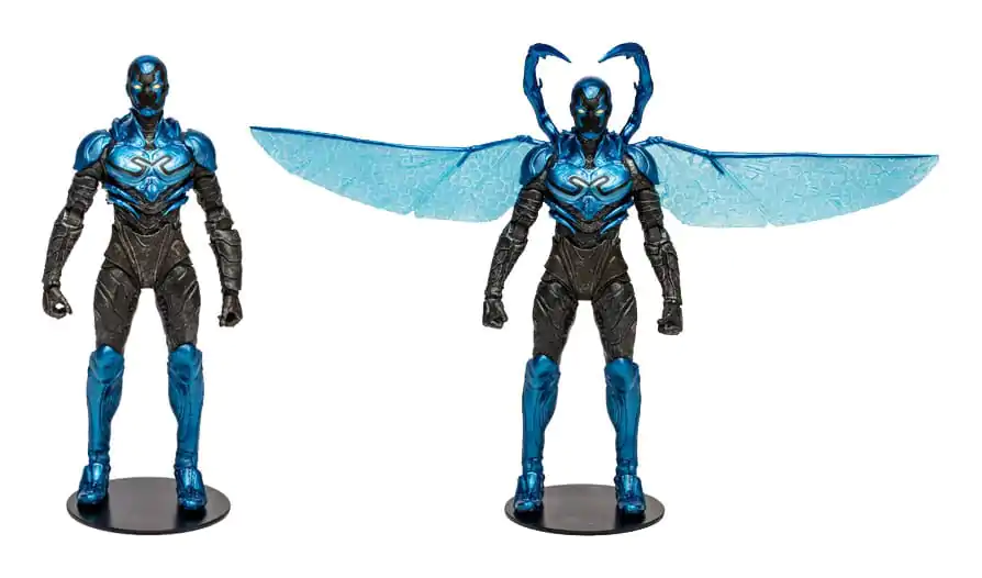 DC Blue Beetle Action Figures 2-Pack Blue Beetle Regular & Battle Mode 18 cm product photo