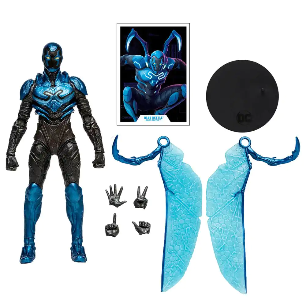 DC Blue Beetle Action Figures 2-Pack Blue Beetle Regular & Battle Mode 18 cm product photo