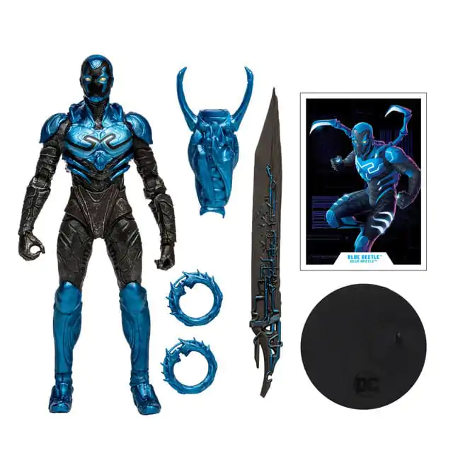 DC Blue Beetle Action Figures 2-Pack Blue Beetle Regular & Battle Mode 18 cm product photo