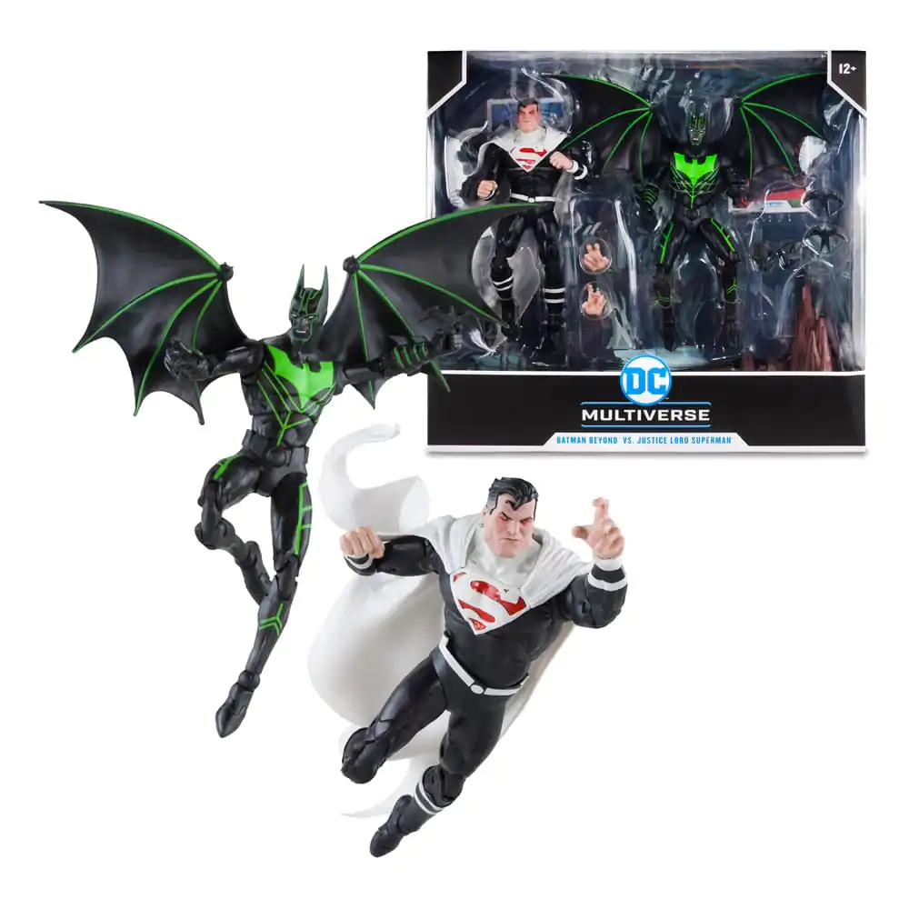 DC Collector Action Figure Pack of 2 Batman Beyond Vs Justice Lord Superman 18 cm termékfotó