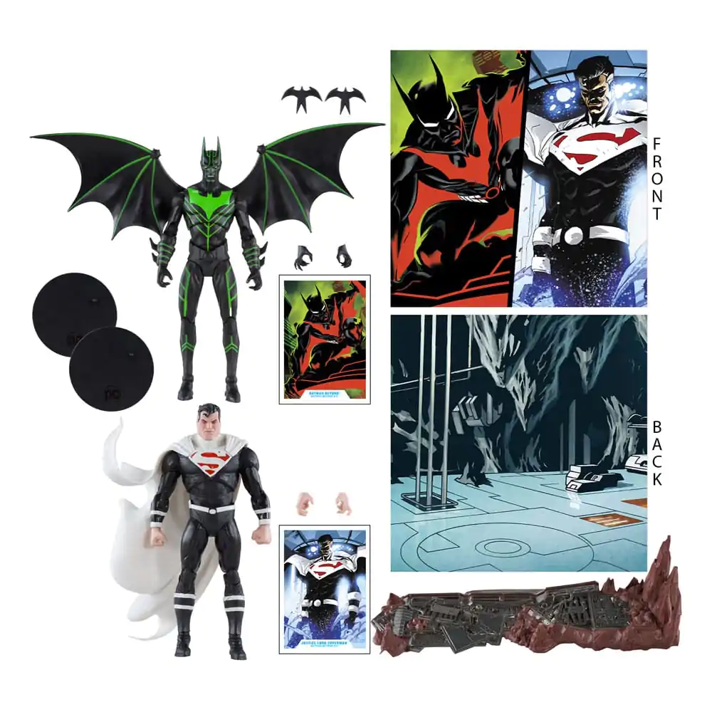 DC Collector Action Figure Pack of 2 Batman Beyond Vs Justice Lord Superman 18 cm termékfotó