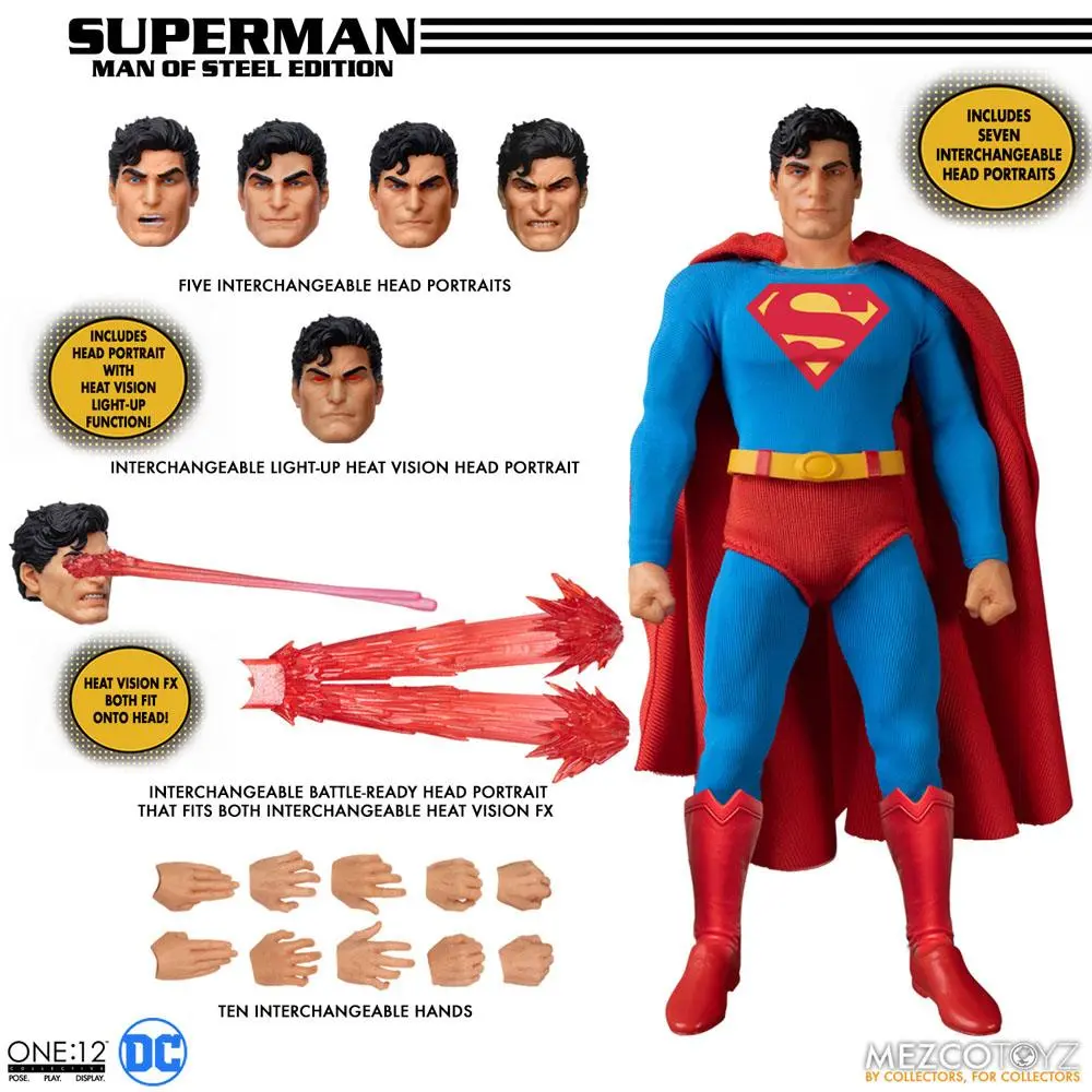 DC Comics Action Figure 1/12 Superman - Man of Steel Edition 16 cm product photo