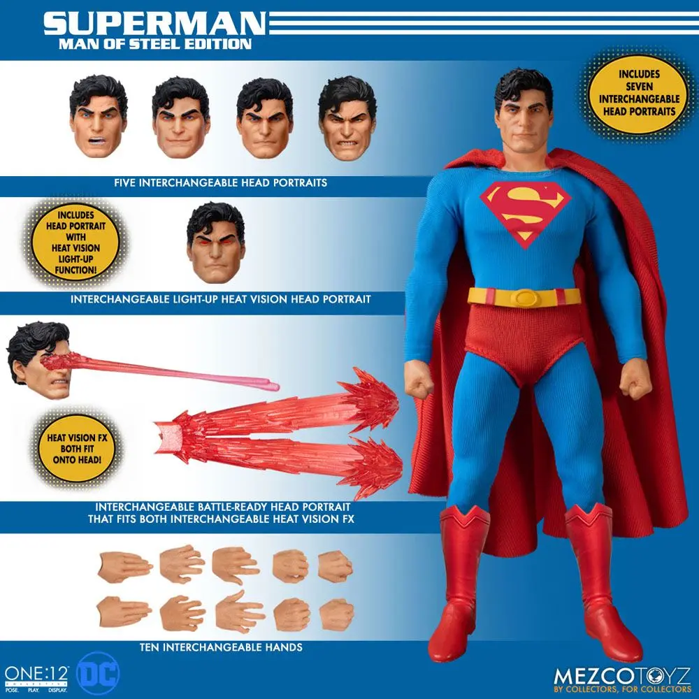 DC Comics Action Figure 1/12 Superman - Man of Steel Edition 16 cm product photo