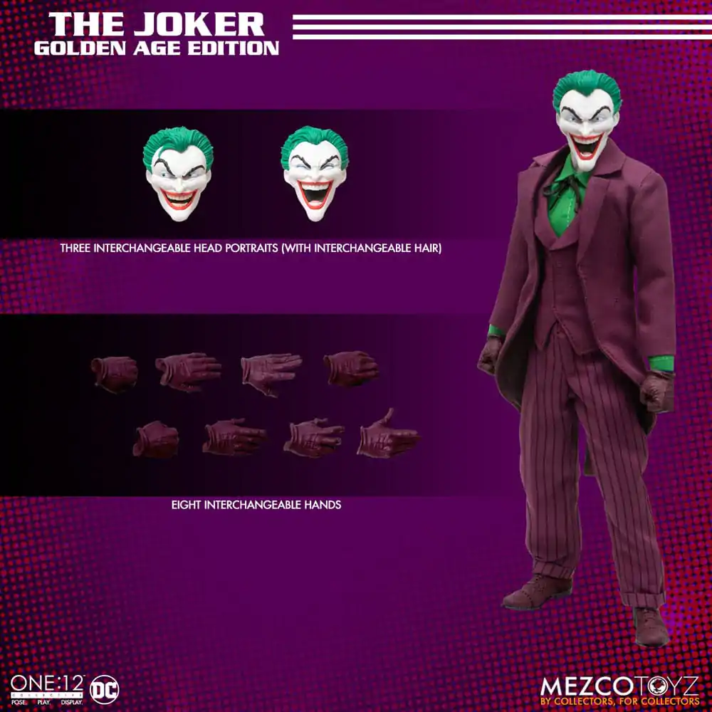 DC Comics Action Figure 1/12 The Joker (Golden Age Edition) 16 cm product photo