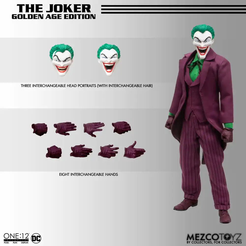 DC Comics Action Figure 1/12 The Joker (Golden Age Edition) 16 cm product photo