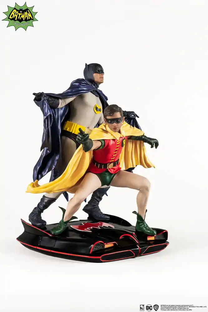 DC Comics PVC Diorama Statue 1/8 Batman & Robin 1966 23 cm termékfotó