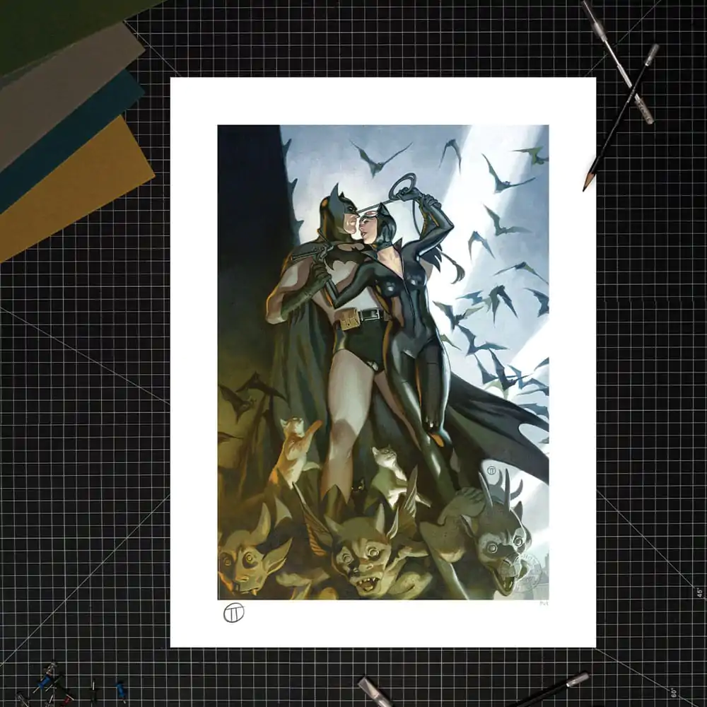 DC Comics Art Print Batman &amp; Catwoman 46 x 61 cm - unframed product photo
