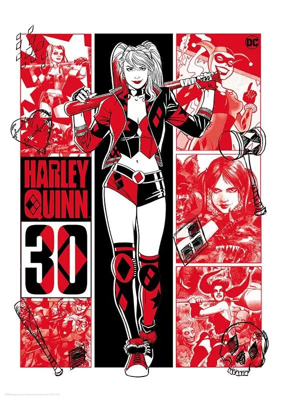 DC Comics Art Print Harley Quinn 30th Anniversary Limited Edition 42 x 30 cm product photo