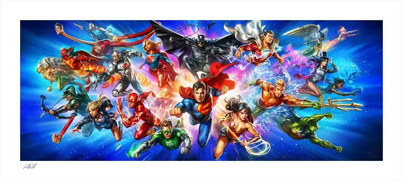 DC Comics Art Print Justice League: The World's Greatest Super Heroes 46 x 102 cm - unframed product photo