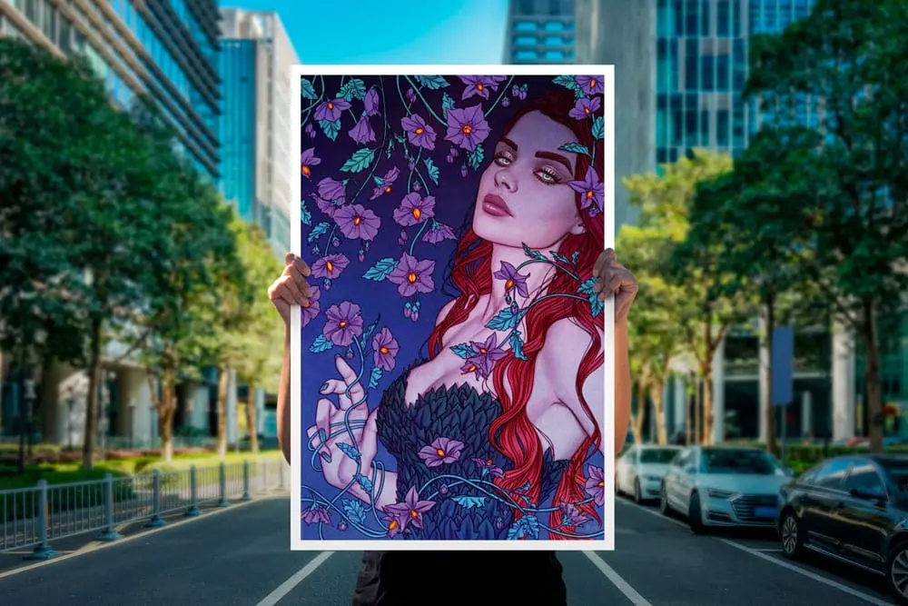 DC Comics Art Print Poison Ivy 41 x 61 cm - unframed product photo