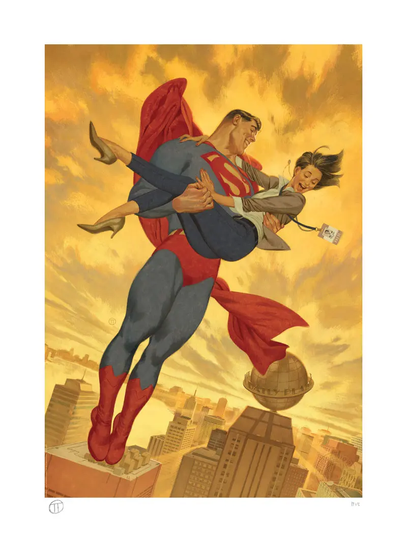 DC Comics Art Print Superman &amp; Lois Lane 46 x 61 cm - unframed product photo