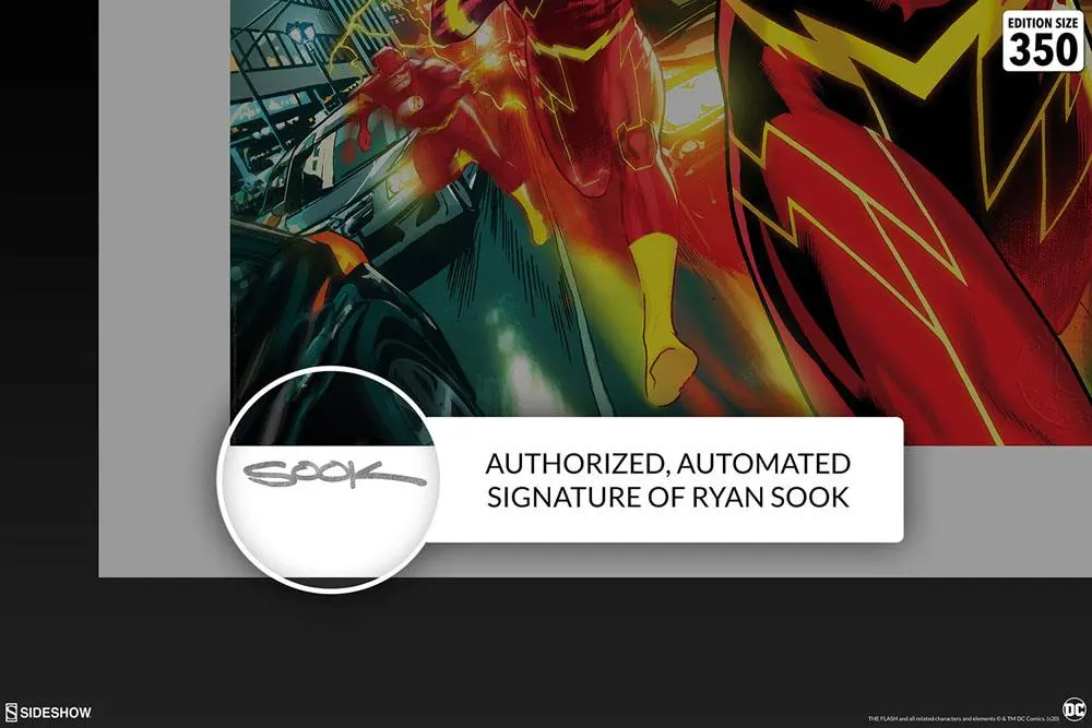 DC Comics Art Print The Flash 46 x 61 cm - unframed product photo