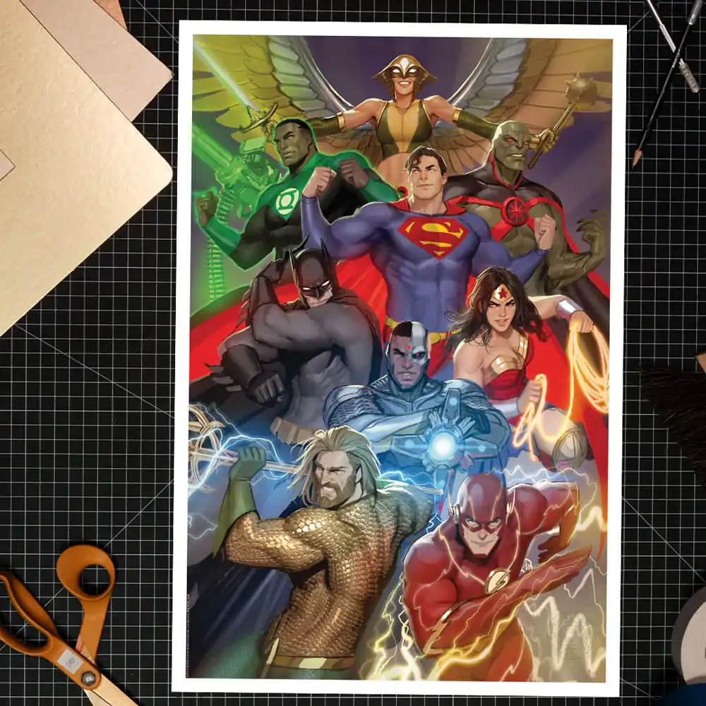 DC Comics Art Print The Justice League 41 x 61 cm - unframed product photo