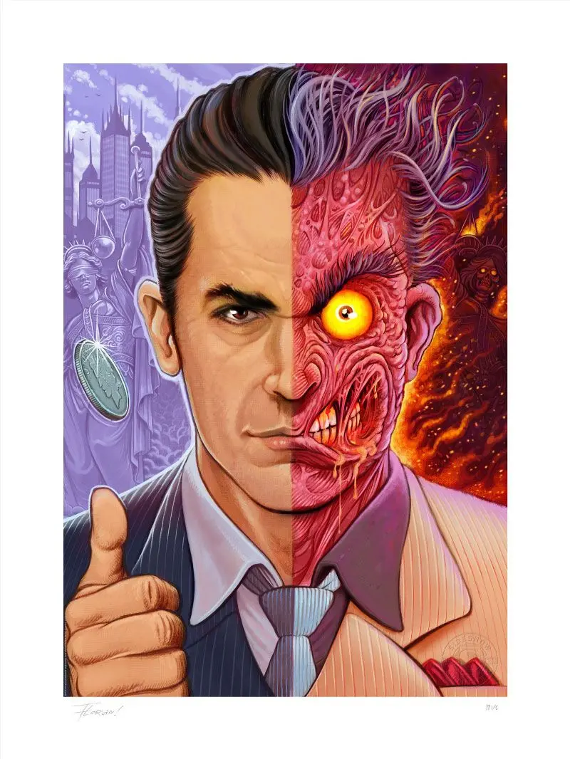 DC Comics Art Print Two-Face 46 x 61 cm - unframed product photo