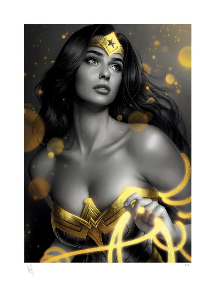 DC Comics Art Print Wonder Woman: Black &amp; Gold 46 x 61 cm - unframed product photo