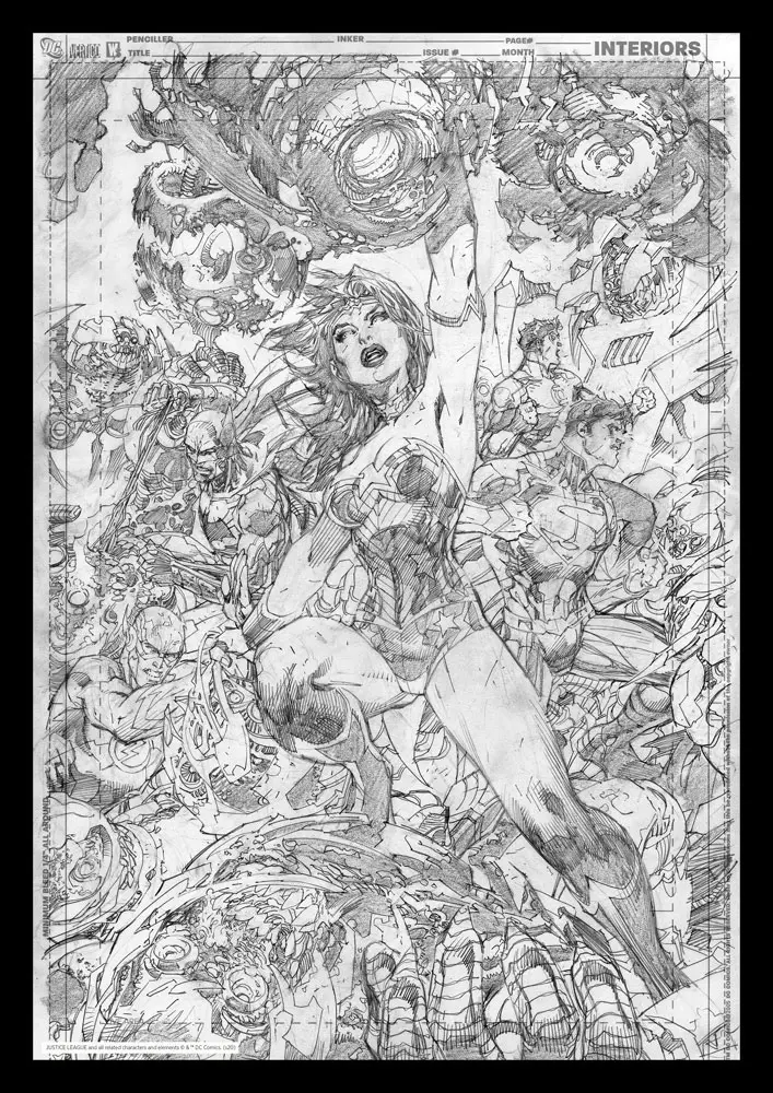DC Comics Art Print Wonder Woman Comic Book 42 x 30 cm product photo