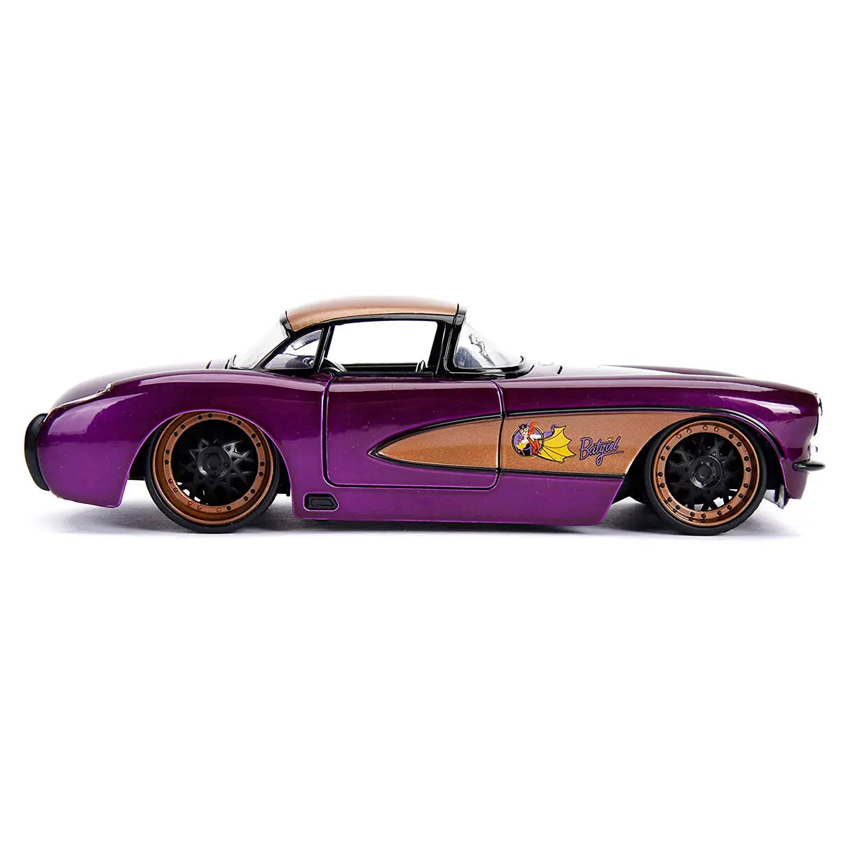 DC Comics Batgirl Chevy Corvette 1957 metal car + figure set product photo
