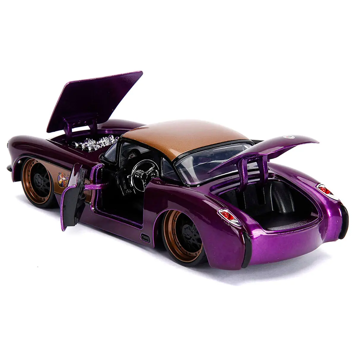 DC Comics Batgirl Chevy Corvette 1957 metal car + figure set product photo