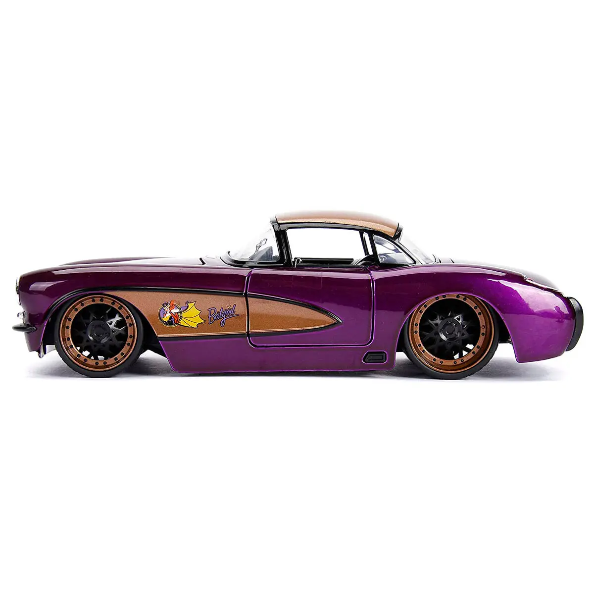 DC Comics Batgirl Chevy Corvette 1957 metal car + figure set product photo