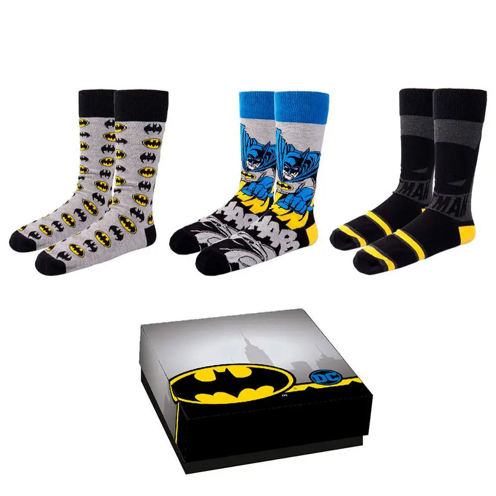 DC Comincs Socks 3-Pack Batman 36-41 product photo