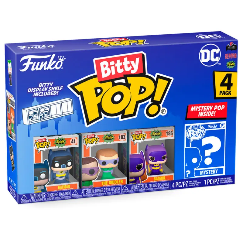 DC Bitty POP! Vinyl Figure 4-Pack Batman Adam West 2,5 cm termékfotó