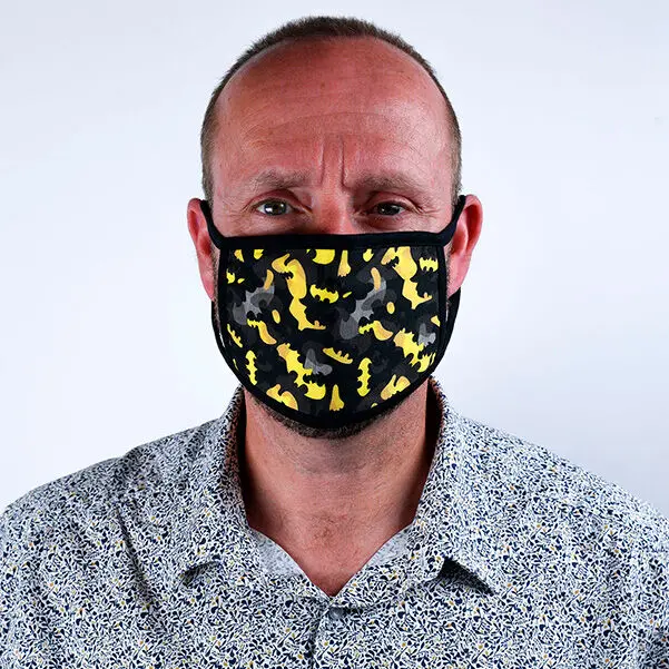 Batman Face Masks 2-Pack Camo Yellow product photo