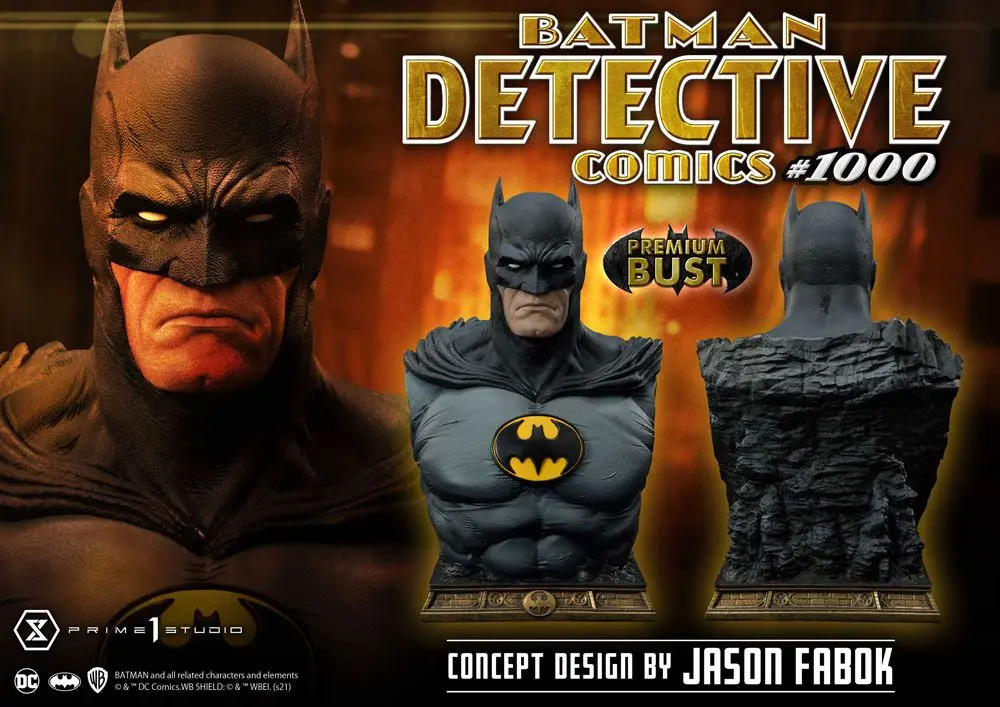 DC Comics Bust Batman Detective Comics #1000 Concept Design by Jason Fabok 26 cm product photo