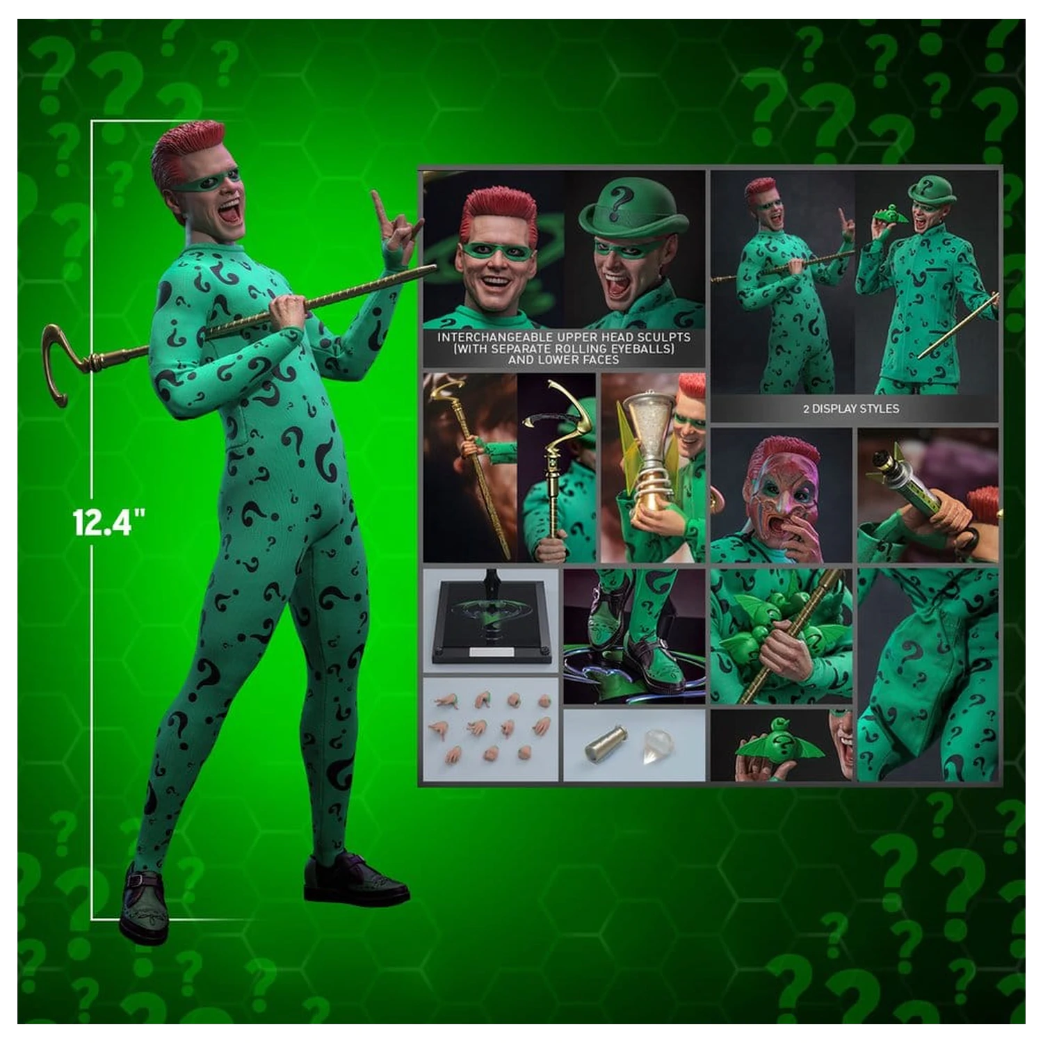 DC Comics Batman Forever Movie Masterpiece Action Figure 1/6 Riddler 31 cm product photo